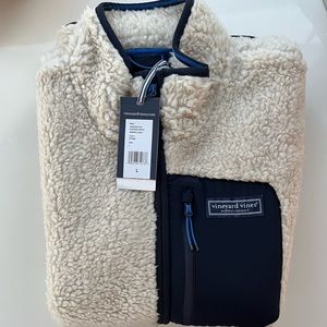 NWT Vineyard Vines Men’s Stillwater Sherpa Fleece Vest